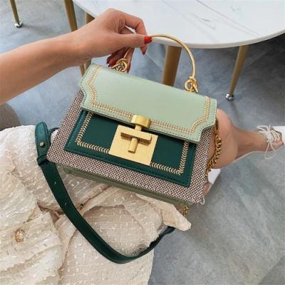 China 2020 New Fashion PU Pathwork PU Leather Women Cross - Body Bags Vintage Shoulder Messenger Bag Ladies Clutch Casual Totes Female Purse for sale