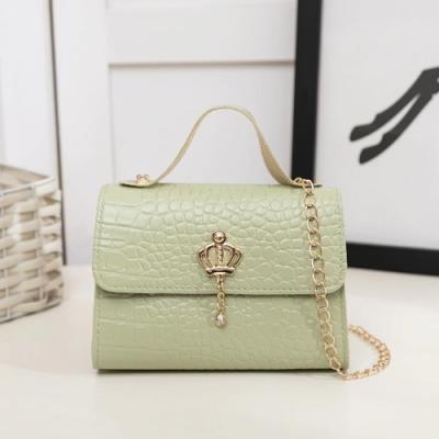 China 2020 Fashion Trend PU Women Ladies Light Cross - Body Bag Faux Leather Shoulder Handbags Classic Crocodile Pattern Purse for sale