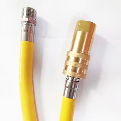 China Gas/Water/Air/Others BS669 Hose Hot Selling Rubber Metal-Gas Hose High Temperature Stainless Flexible Commercial Used Gas Connector for sale