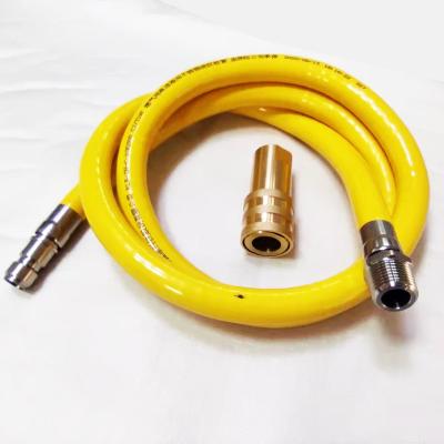 China Gas/Water/Air/Other Quick Release Caterhose Connector Caterhose Quick Release Gas Pipe Stainless Steel Corrugated Gas Hose Kit Corrugated Gas Supply Commercial Kitchen Appliance for sale