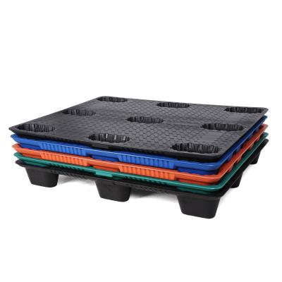 China China Supplier Competitive Price Single Faced Stackable Heavy Duty Euro Nested Plastic Pallet for sale