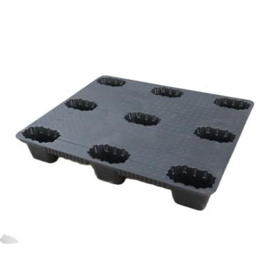 China Unique Design New HDPE PP Euro Single Faced Industrial Pallet Plastic Feet For Warehouse for sale