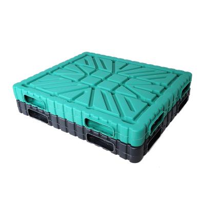 China Durable 1200 x1000 x 150mm Euro Size Double Faced HDPE Reinforced Double Sides Plastic Pallet for sale