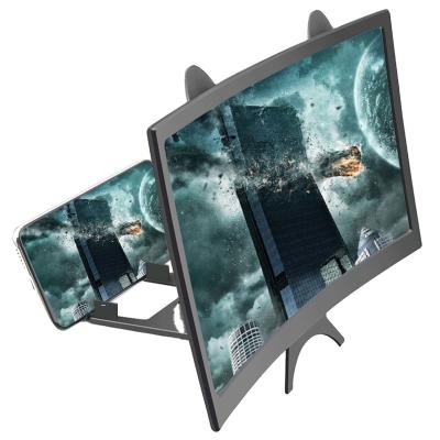 China Mobile Phone Creative Desktop Folding Hd Stand Holder Mobile Phone Screen 3D Magnifier Visual Magnifier for sale