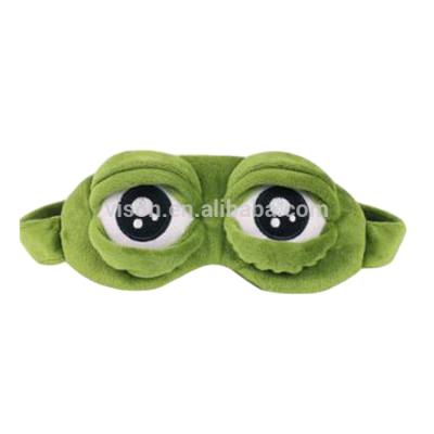 China Cotton Fun Sad Frog Kuso Spoof Travel Sleep Eye Mask Cover Shade for sale