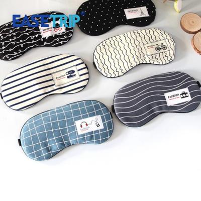 China Dark Circles Fun Printed Cotton Travel Sleep Eye Mask Cover Shade Protection Clumsy Cotton Sleeping Eye Mask for sale