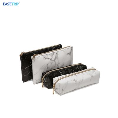 China NATIONAL Hot Sale Travel Makeup Bag Custom Luxury Marble Cosmetic Bag Organizer Bag With Zipper for sale