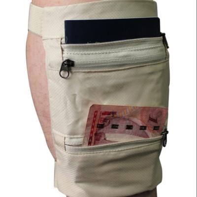 China Polyester Fashion Good Quality Outdoor Sport Travel Security Leg Wallet for sale