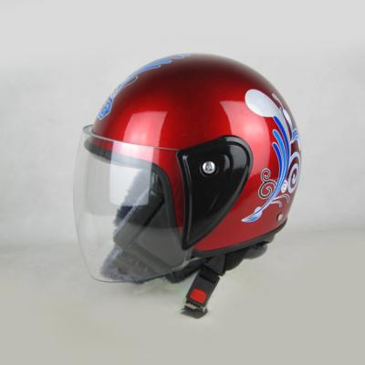 China Protection For Summer New DEFE Retro Fiber EEC Half Face Motorcycle Vehicles Street Main Motorcycle Helmet Four Seasons Helmets for sale