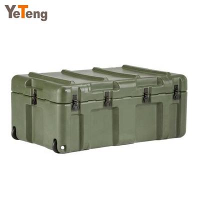 China High Quality Aluminum Rotation Mold A356 Waterproof Plastic Military Tool Case with EVA Foam for sale