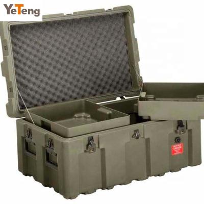 China Aluminum Plastic Gun Case Military Case With Foam Filling Combination Lock for sale