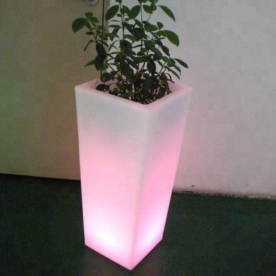 China Large Aluminum Square Plastic Planter Mold Plastic Garden Flower Pot Mold for sale