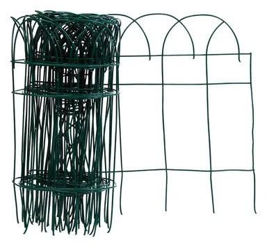 China Zinc Welded Green Garden Edging Fence With Low Carbon Steel Wire for sale