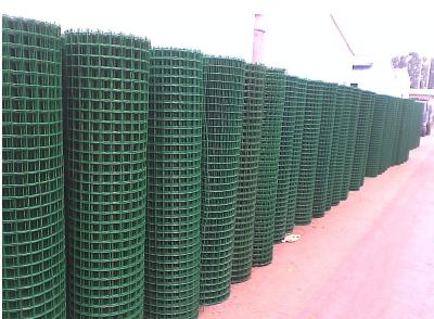 China Green PVC coated welded wire mesh factory for sale