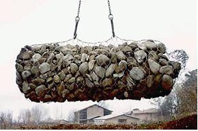 China Customized Hexagonal Gabion Mesh Wire Fence , Stainless Steel Wire Gabion Bag Fence for sale