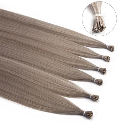 China Wholesale 100% Straight Full Curl Straight Virgin Hair ITip Italy Keratin Hair Bone Cuticle Aligned Braiding Extensions For Women for sale