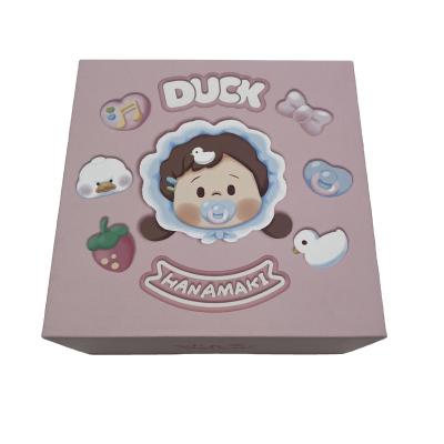 China Recyclable Custom Magnetic paper cardboard logo box for gift baby products packaging with insert for sale