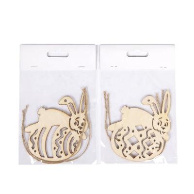 China Modern Personalized Wooden Gifts For Holiday Party DIY Easter Decorations Rabbit for sale