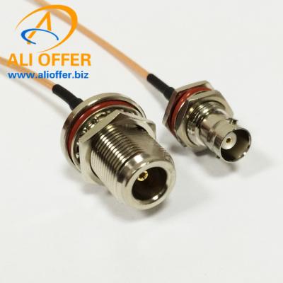 China High Quality BNC Female Switch N Female Connector Pigtail RG316 15cm Cable,RF Wireless Antenna Cable N Female to BNC for sale