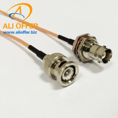 China BNC Male Switch BNC Female Pigtail Cable RG316 15CM for CCTV Camera Radio Wholesale,BNC Female to BNC Male Pigtail Cable for sale