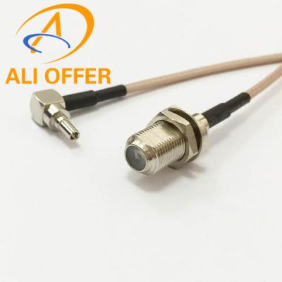 China High Quality 3G HUAWEI MODEM Extension Cable,CRC9 Male Right Angle switch F Female Jumper Cable RG316 15cm Pigtail for sale