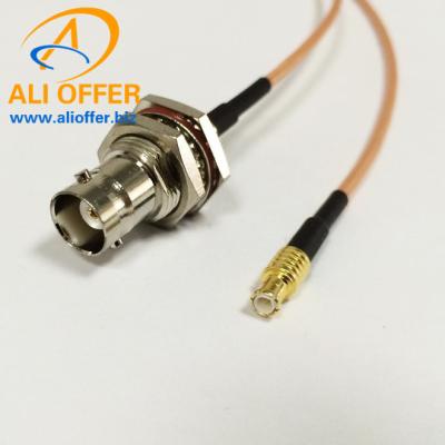 China BNC Female Switch MCX Male Straight Pigtail RF Jumper Cable RG316 Wireless Patch Leads,MCX Male Straight to BNC Female for sale