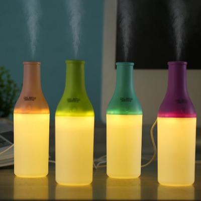 China Cool Bottle Led Humidifier Home Aroma Air Diffuser Purifier Atomizer essential oil diffuser difusor de aroma mist maker for sale