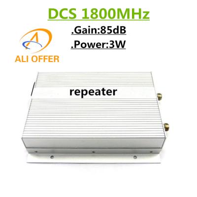 China 5000sqm High Gain Power 85dB 3W DCS 1800MHz Mobile Repeater,3W GSM 1800 MHz Cellphone Signal Booster Amplifier for sale