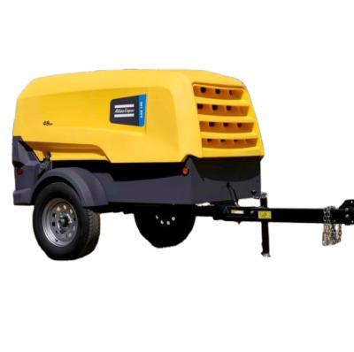 China OIL-LESS XAS188 Atlas Copco Portable Screw Air Compressors for sale