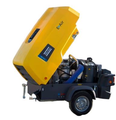 China OIL-LESS H185VSD Atlas Copco H Series Portable Screw Air Compressors for sale