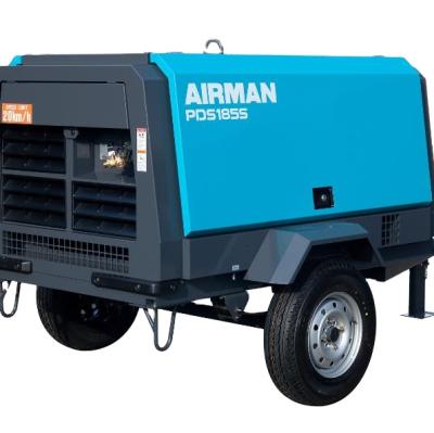 China Airman PDS Series Lubricated Portable Screw Air Compressors PDS185S-6C2 PDS265S-4C3 for sale