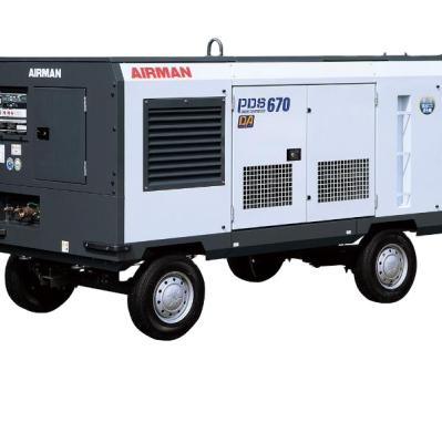 China Airman PDS Series Lubricated Portable Screw Air Compressors PDS670SD-4C5 PDS600SD-4C5 PDSF550SD-4C5 PDSG750VRSD-4C5 for sale