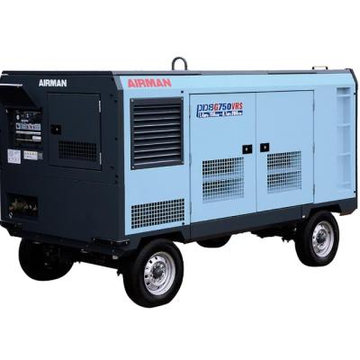 China Airman PDS Series Lubricated Portable Screw Air Compressors PDSG750VRS-4C5 PDSG750VRSD-4C5 PDSG1400LVR-5C5 for sale