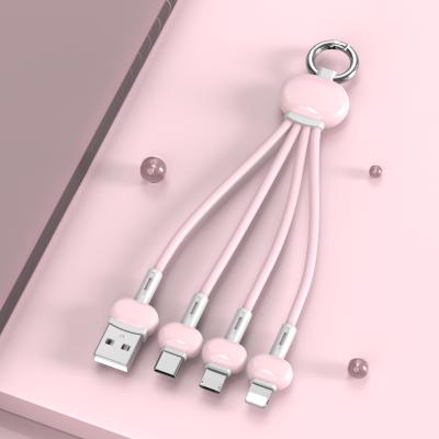 China Mobile Phone Amazon Hot Sale 3 In 1 2A USB Charging Cable For Smart Phone for sale