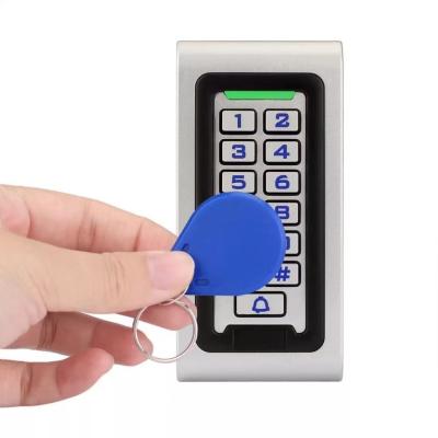 China 125khz metal keypad 125khz waterproof contact identification rfid door access control standalone reader 58x22x120mm for sale