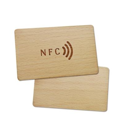 China 2021 New Design Waterproof/Waterproof/Bamboo Wooden Custom Logo Engraved NFC Card RFID For Door Access Control for sale