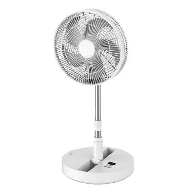 China 12 Inch Collapsible Rechargeable DC Folding Fan For Indoor Or Outdoor Digital Remote Control for sale