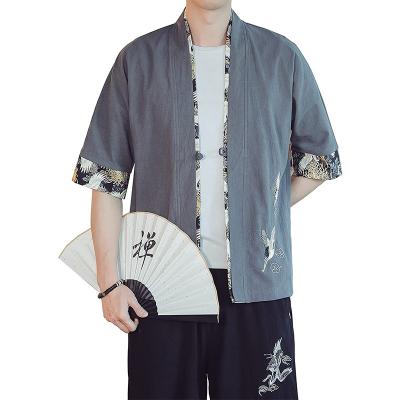 China Professional popular direct selling men's choice canvas/men's kimono shorts different cotton colors for beach wear for sale