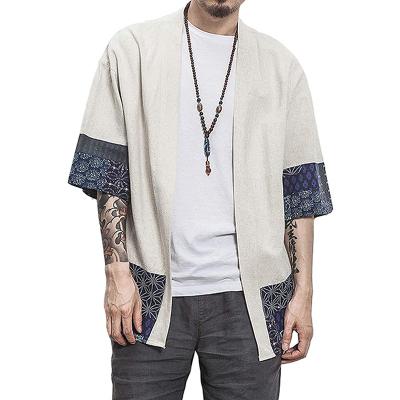 China Hot Advanced New Arrival Comfortable Beach Kimono Canvas / Cotton Fashion Cardigan Kimono for sale