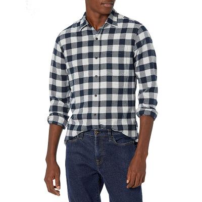 China Quality Assurance Plaid Shirt Breathable Popular Good Price Plaid Wearable Long Sleeve Shirt Men for sale