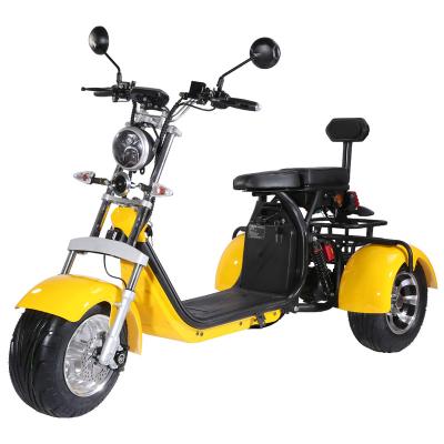 China Hot Selling LCD Warehouse 60v 40ah Citycoco 3000W Adult Three Wheel Bicycle Lithium Battery Electric Tricycle Scooter for sale