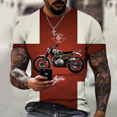 China Other Men's T-shirts Motorcycle Gear The Main Retro 2022 New Casual Hip Hop 3D Printed Summer Funny Beach T-shirt O Neck Oversized Tees for sale