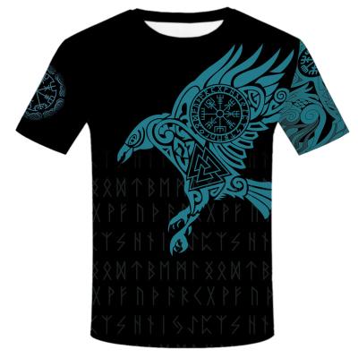 China 2021 Other New Summer Fashion Odin Viking Tattoo T-shirt Men 3D Printed Casual Funny Harajuku Streetwear Tee Tops for sale