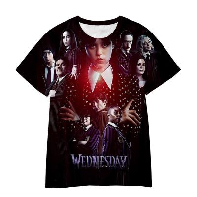 China Other 2023 Adams-House Wednesday Border Foreign Trade of AliExpress 3D Digital Printing Trend T-shirt Factory Sold for sale