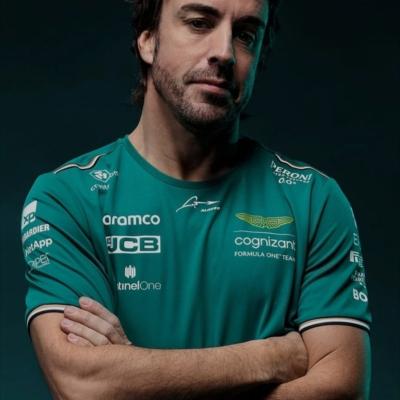 China Others 2023 Aston f1 team t shirts, Spanish racing driver Fernando Alonso hot sale oversized for sale