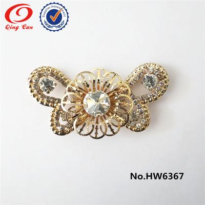 China Wholesale Shoe Buckle Women Fashion Rhinestone Metal Shoe Buckle for sale