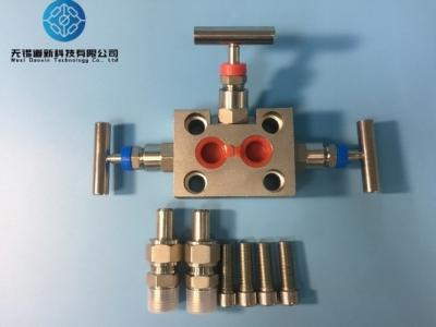 China SS304 Pressure Transmitter Manifold 3 Valve Manifold For Pressure Transmitter for sale