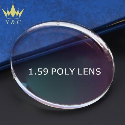 China Wholesale China Supplier Cheap Price PC Polycarbonate Single Eyewear Lenses 1.59 Ophthalmic Vision Lens for sale