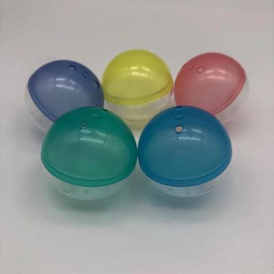 China BSCI Toy Egg Capsule Ball Clear Empty Capsule Plastic Toy 40mm Transparent Color Non-toxic Plastic Empty Capsule for sale