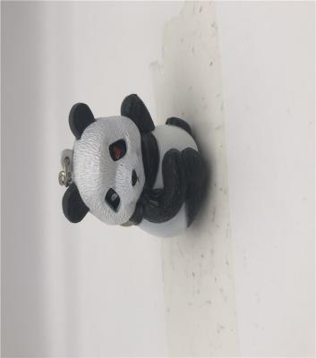 China Panda Toys 2021 Popular Key Ring Key Chain Non-toxic Plastic Bear Panda Toys Model Pet Toys for sale